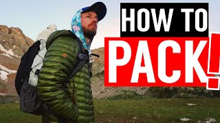 How to Pack a Backpack For MAX Efficiency!
