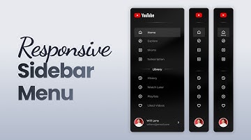 Responsive Sidebar Menu Using HTML CSS & JavaScript