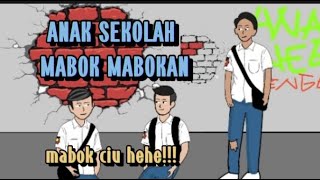 Anak Sekolah Mabok Mabokan-animasi sekolah
