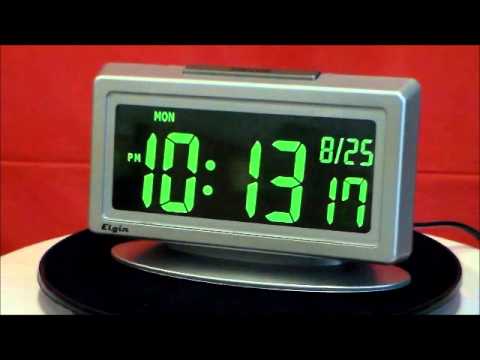 Elgin 3451e Large Display Digital, Elgin Travel Alarm Clock