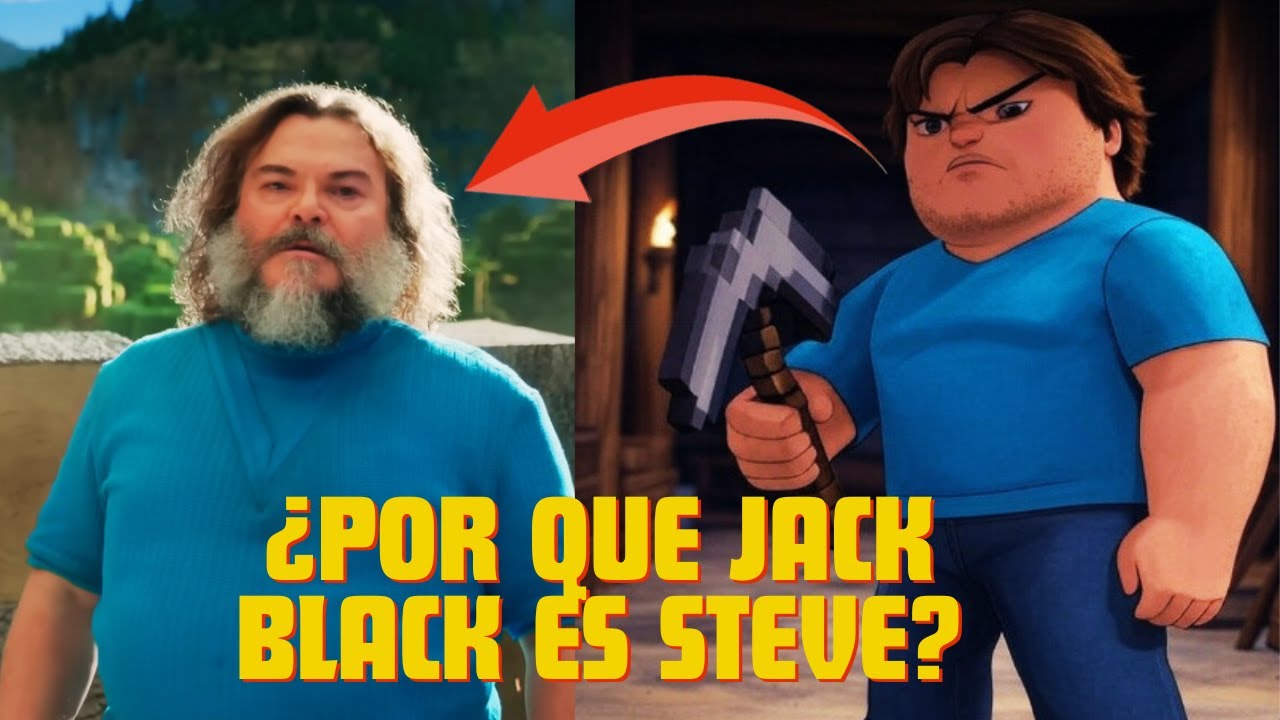 ¿POR QUE JACK BLACK ES STEVE EN MINECRAFT Y NO OTRO ACTOR? - YouTube