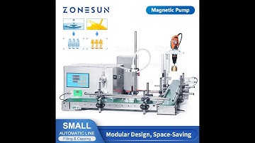 ZONESUN ZS-MPXG1 Automatic Filling And Capping Small Production Line Installation Steps