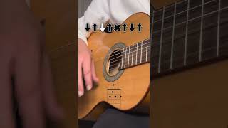 Easy flamenco guitar chords progression and pattern tutorial #shortvideo
