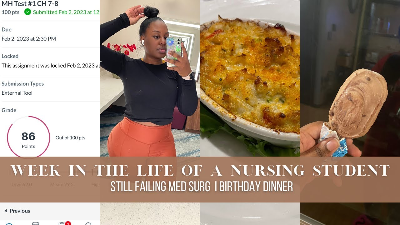 WEEK IN THE LIFE OF A NURSING STUDENT VLOG I STILL FAILING MED SURG I ...