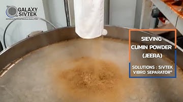 Vibro Separator for sieving cumin powder at renowned food manufacturing company – Galaxy Sivtek