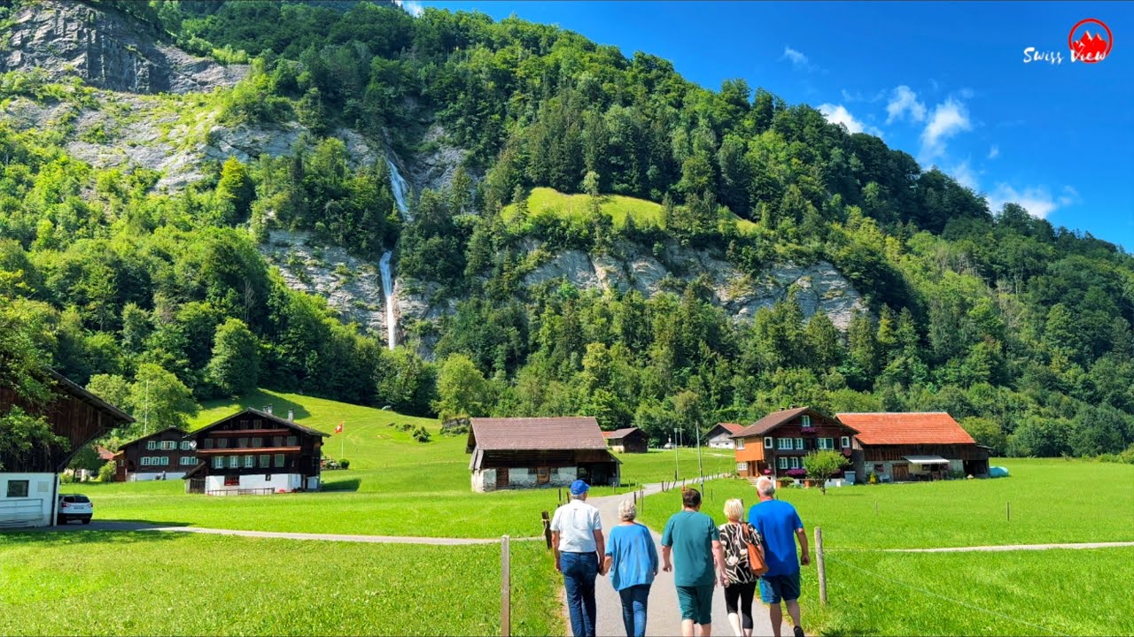 Швейцарская деревня: спокойная прогулка по красивой долине Лунгерн 🇨🇭