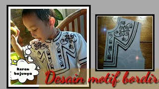 Cara Menggambar motif bordir sendiri Cara Menggambar motif bordir sendiri