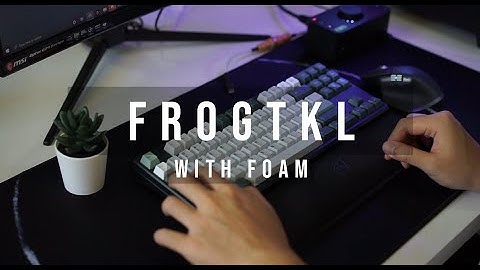 Geonworks Frog TKL *with foam* Typing Sounds w SP-Star Polaris Grey