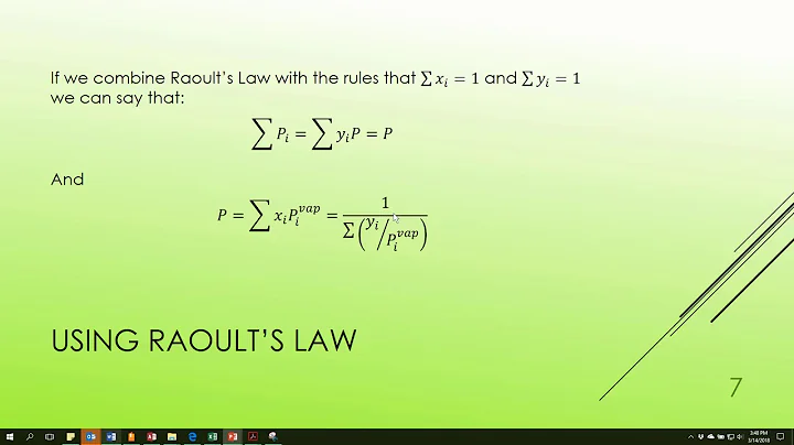 08c Vapor Liquid Equilibrium for Ideal Mixtures