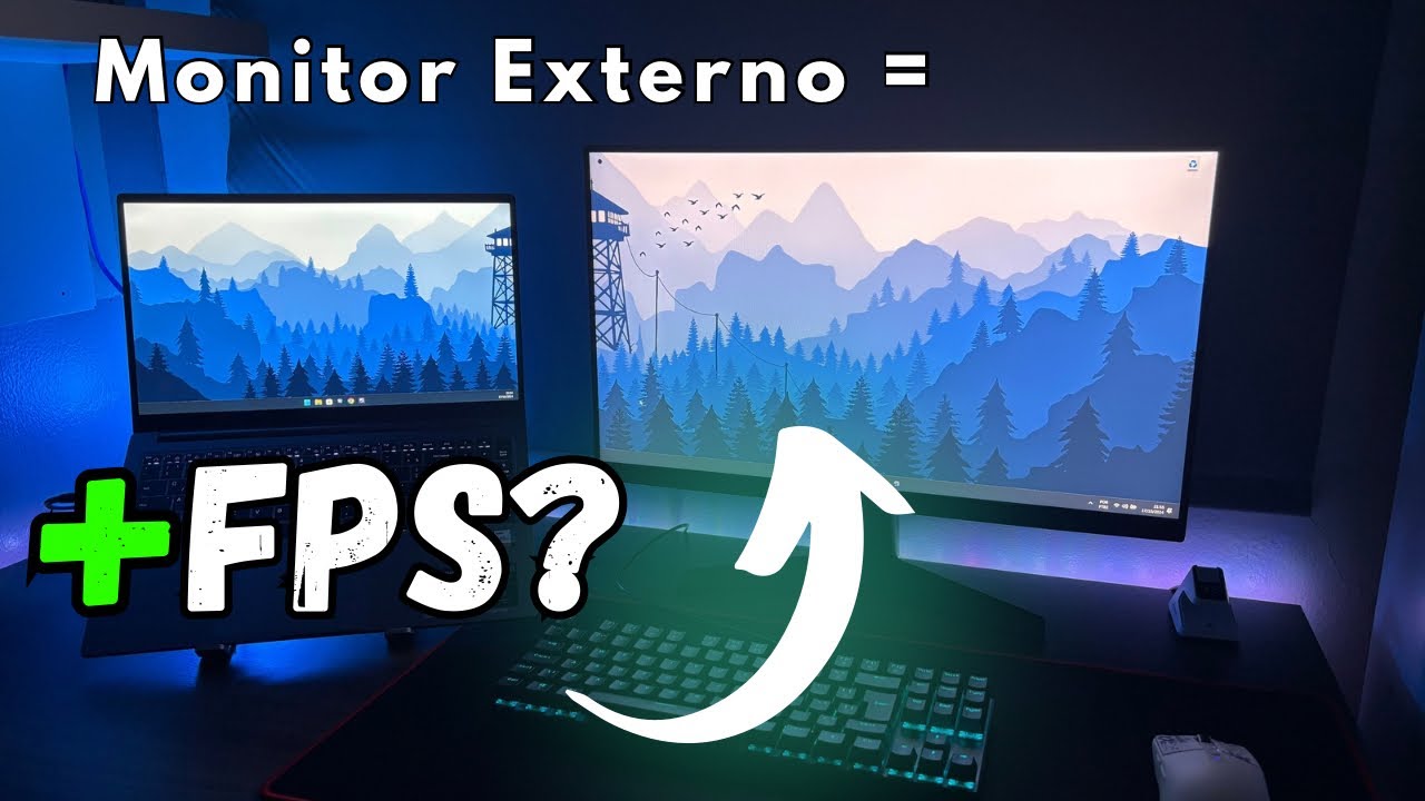 Usar um MONITOR EXTERNO vai te dar mais FPS? - Testando no Acer Nitro V15