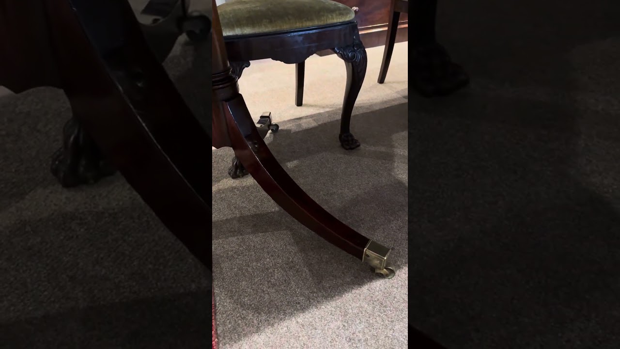 Mahogany 3 pedestal large dining table 