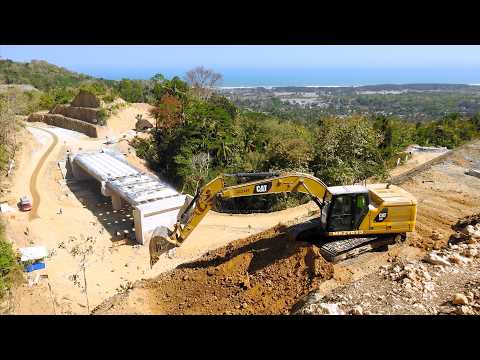 Heavy Machines Conquer Cliff Face to Build Mountain Highway!
