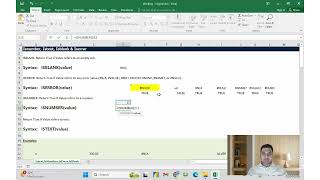Excel: Basic to Advanced | Logical Functions - ISNUMBER, ISTEXT, ISBLANK, and ISERROR