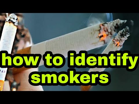 Video: How To Recognize A Smoker