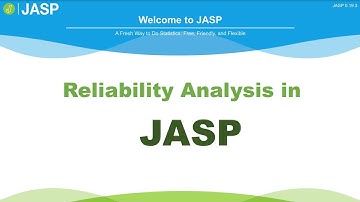 Reliability Testing in JASP