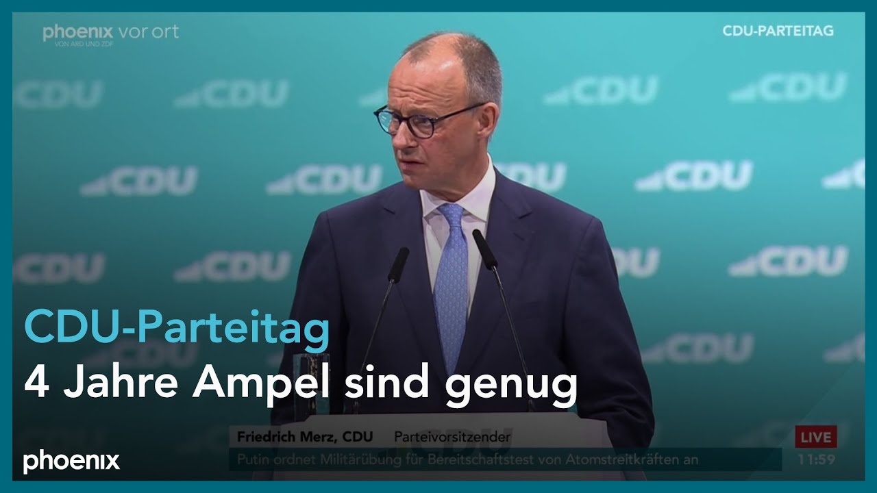 36.Parteitag der CDU Deutschlands – Zukunft gemeinsam gewinnen – Tag 1