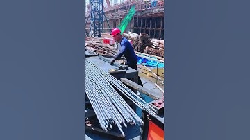 Beam and column steel bar binding bending process- Good tools and machinery make work easy