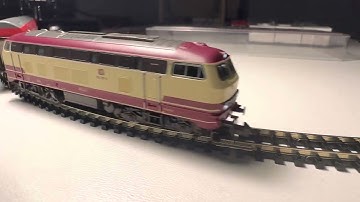 Diesel locomotive 218 217-8, Deutsche Bundesbahn, Fleischmann 724289, DCC/sound, N Gauge