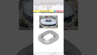 TECHO ESTADIO - Aprende Revit #revit #design #architecture #learning #fifaworldcup