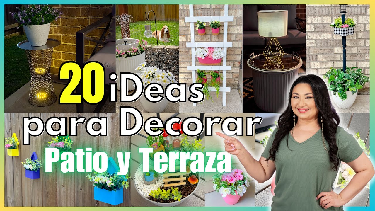20 iDEAS para DECORAR tu PATIO o TERRAZA / Patio Decor ideas