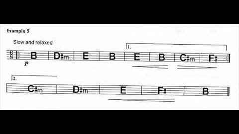 Grade 3, rhythm guitar, example 5