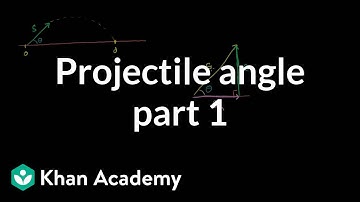 Optimal angle for a projectile part 1: Components of initial velocity | Khan Academy