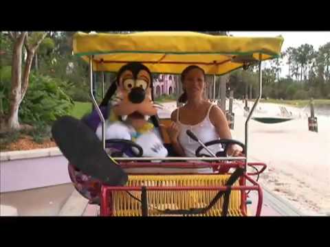 Donna and Goofy spend the day riding a Surrey cycle and playing beach volleyball at Disney's Caribbean Resort!!!