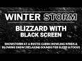 Snowstorm at a Rustic Cabin | Howling Winds &amp; Blowing Snow | Relaxing Sounds for Sleep &amp; Focus