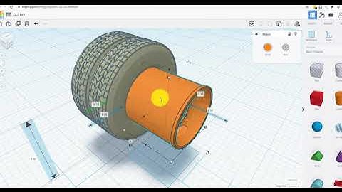 Drawing a 22.5 Tire and Wheel in Tinkercad