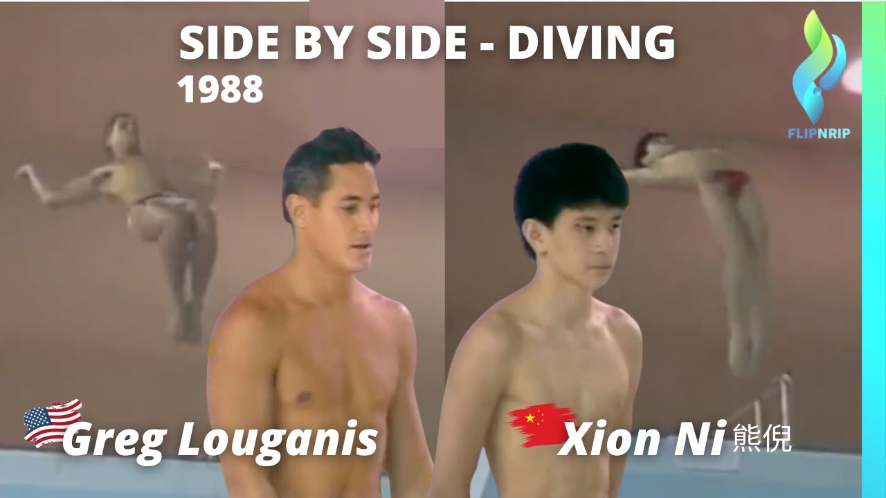 1988 Greg Louganis / Xion Ni 熊倪 Side by Side - Mens 10 meter diving