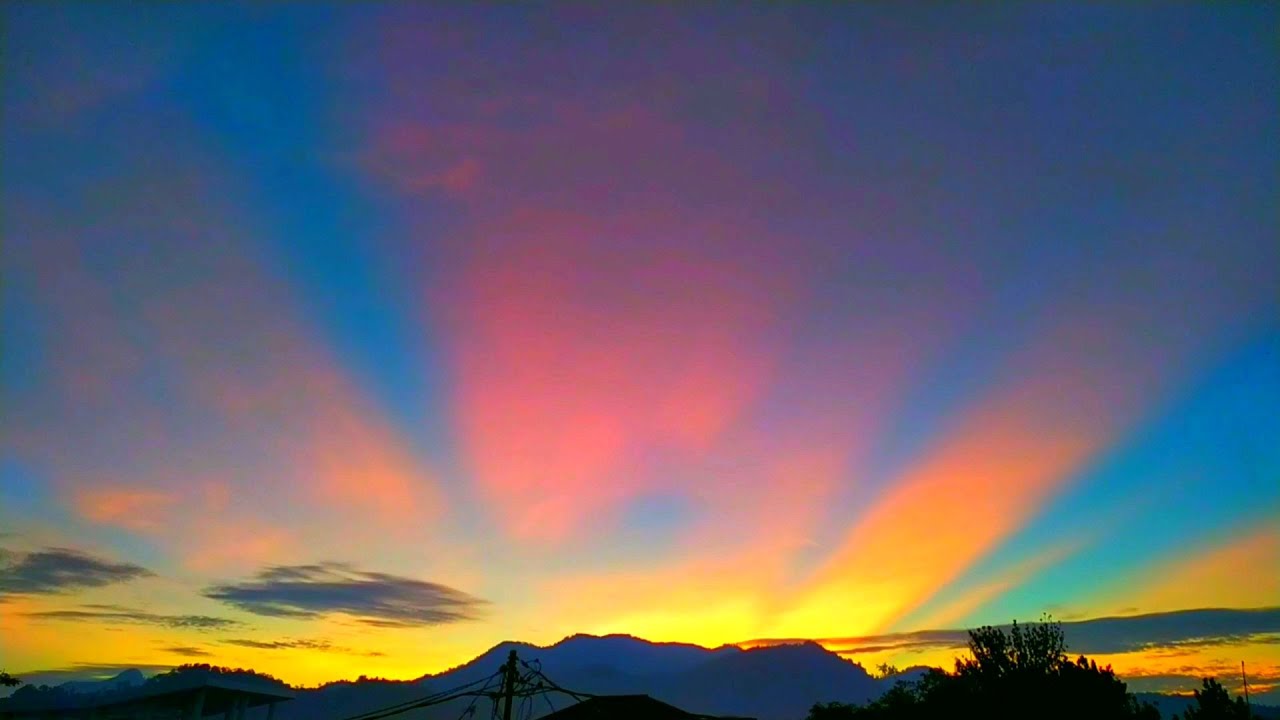 Mentahan Awan Bergerak Time Lapse Senja sunset free Part 