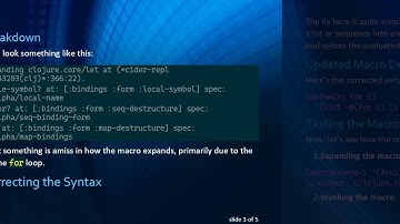 Understanding for Loops Inside Clojure Macros: A Clear Solution