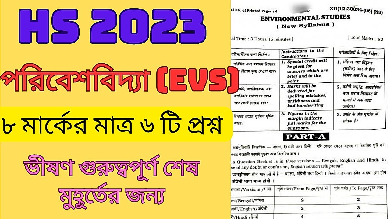 HS ENVIRONMENTAL STUDIES SUGGESTION 2023 WBCHSE CLASS 12 ENVIRONMENTAL hs-environmental-studies-suggestion-2023-wbchse-class-12-environmental