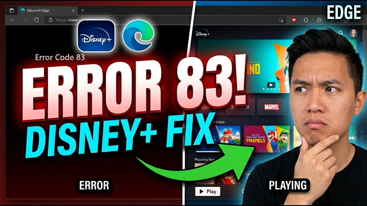 Fix Disney Plus Error Code 83 in Edge | Step-by-Step Guide - YouTube