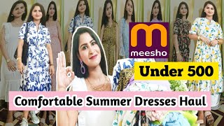 Meesho Summer Dresses Haul Under 500/Meesho Haul#meesho#meeshohaul#meeshosummerdress#summerdresshaul