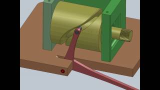 Cam and barrel mechanism in Solidworks-motion