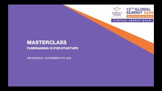 Masterclass | Fundraising 101 For Startups