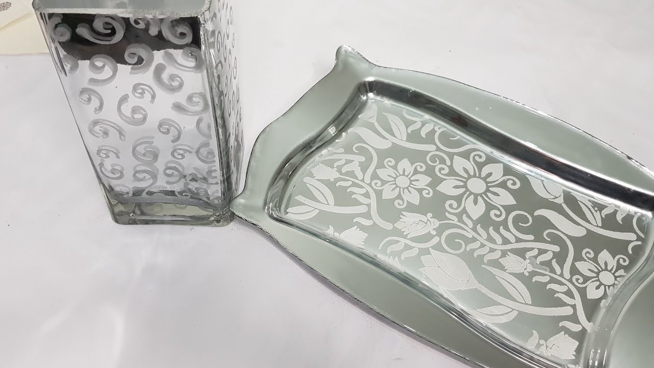 تقنية  الحفر على الزجاج أو الصبلاج في 5  دقائق بطريقة سحرية سهلة و آمنة #Cadence#