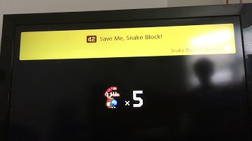 SMM2 Story Mode Challenge #1: Save Me, Snake Block! While only touching 1 Snake Block