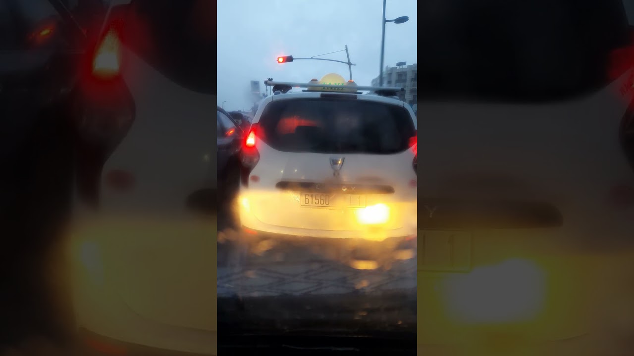 امطار غزيرة في مدينة سلا الحمد الله 