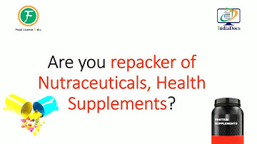 Notice for Manufacturer - Food or HealthSupplements and Nutraceuticals etc.