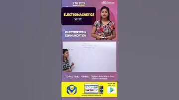 ELECTROMAGNETICS | S6 EMT | KTU 2019 SCHEME | MODULE 2 | ECT 302 | #ktutuition #ktubtech