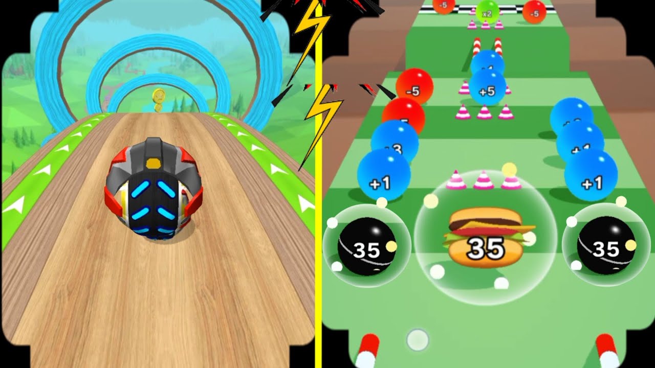 💔👹⛹️‍♀️Calculate Ball vs going balls | 🥎 🏀Epic race speed up going balls  Gameplay All Levels #1