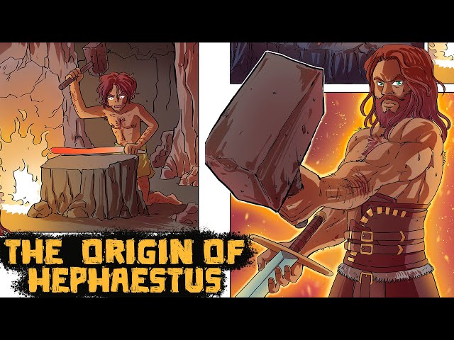 The Strange Origin of Hephaestus - The God of Forges - Greek Mythology in Comics - See U in History class=