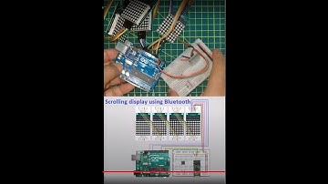 Scrolling display using Arduino and Bluetooth