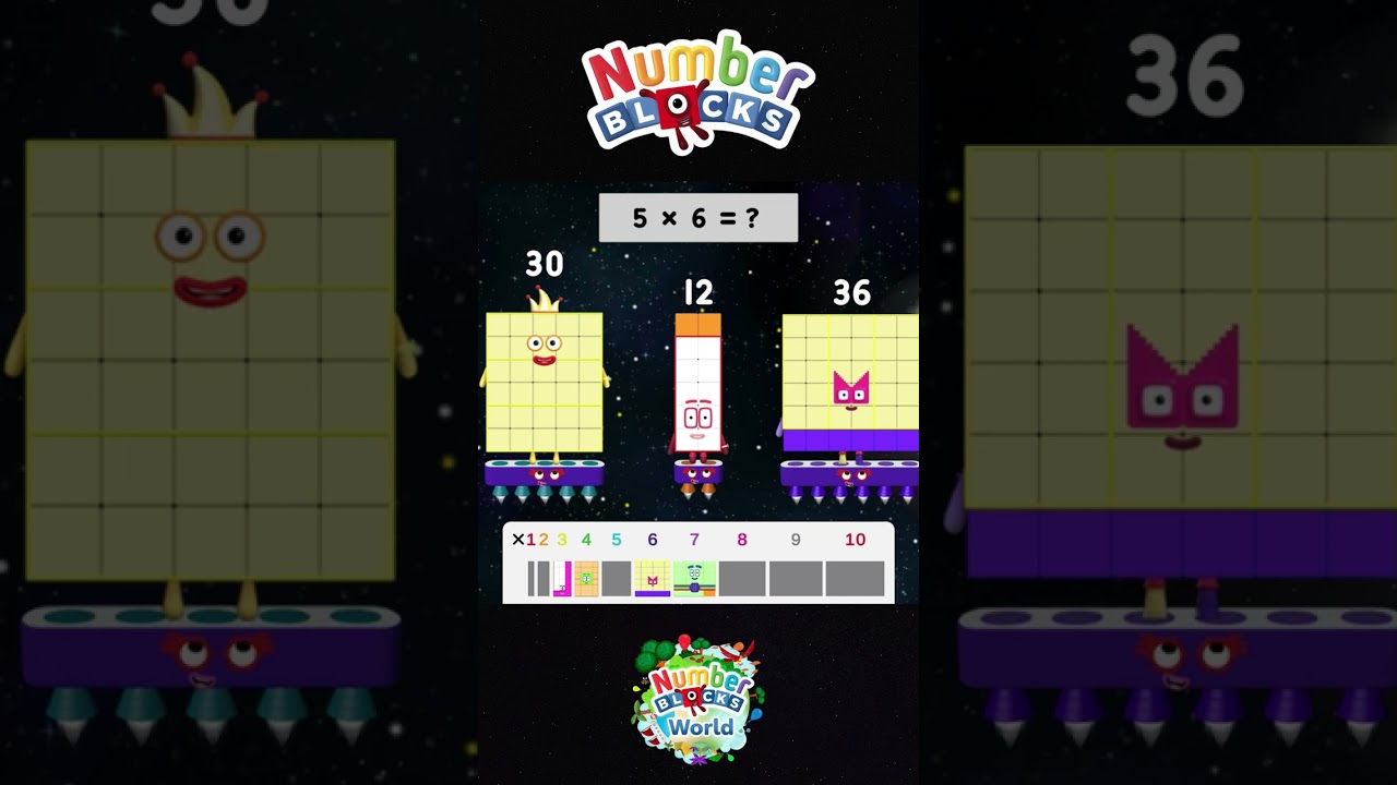🎉 Изучаем таблицу умножения вместе с Numberblocks World 🧠➗ 