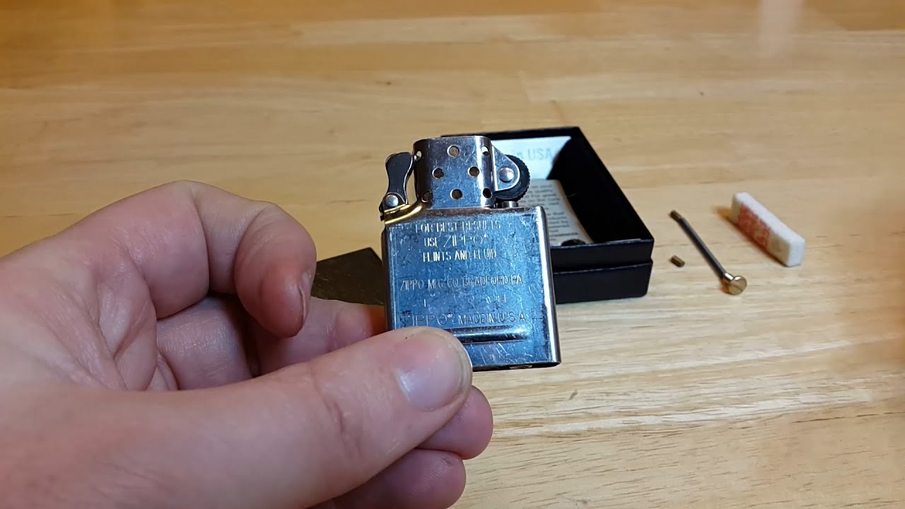 What you should do with your new zippo lighter. - YouTube