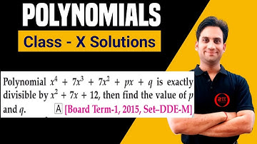 Polynomial x^4 + 7x^3 + 7x^2 + px + q is exactly divisible by x^2 + 7x + 12, then find the value of