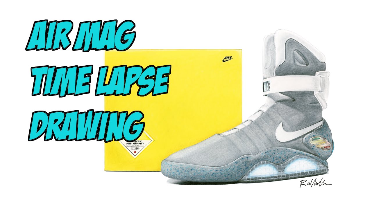 DSDRAWINGS: Nike Air Mag Time-Lapse Drawing - YouTube