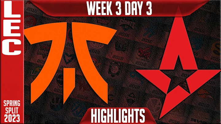 FNC vs AST Highlights | LEC Spring 2023 W3D3 | Fnatic vs Astralis - 天天要聞